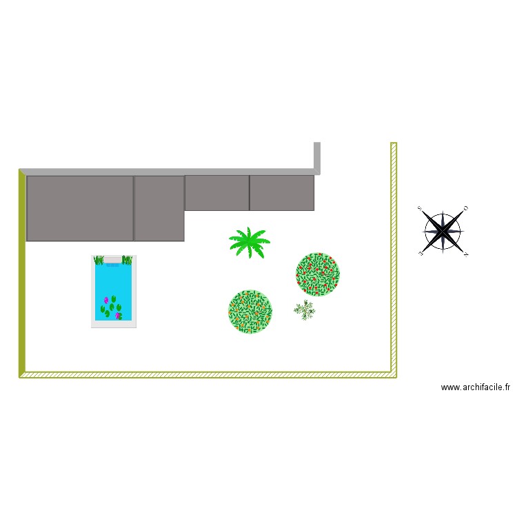 Jardin. Plan de 0 pièce et 0 m2