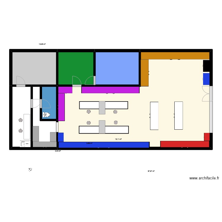 mag. Plan de 6 pièces et 153 m2