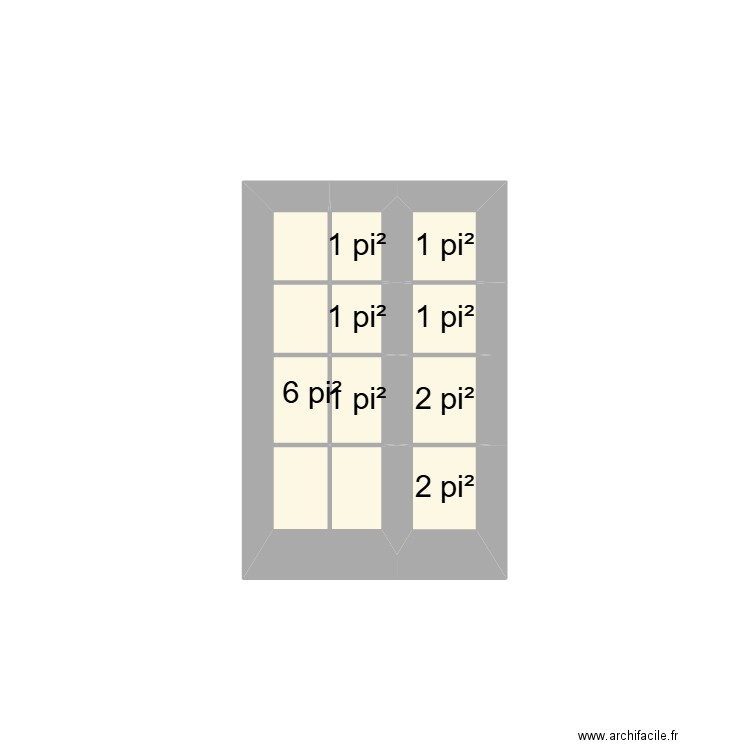 porte walter . Plan de 8 pièces et 1 m2