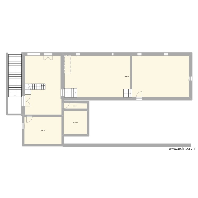 porsac'h. Plan de 5 pièces et 173 m2