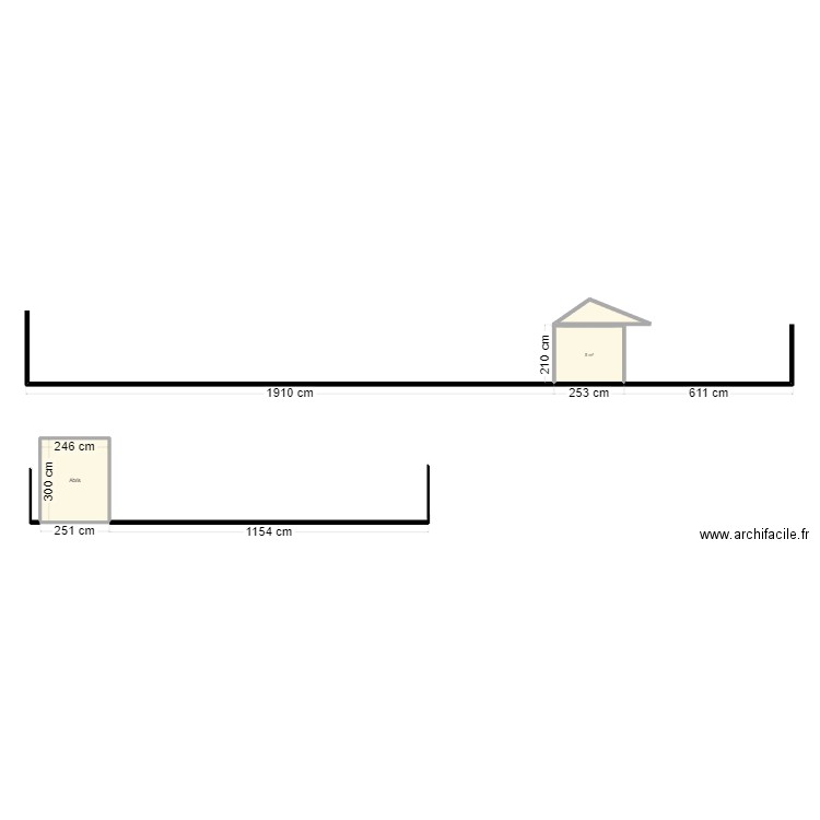 test Alban Avant2. Plan de 3 pièces et 14 m2