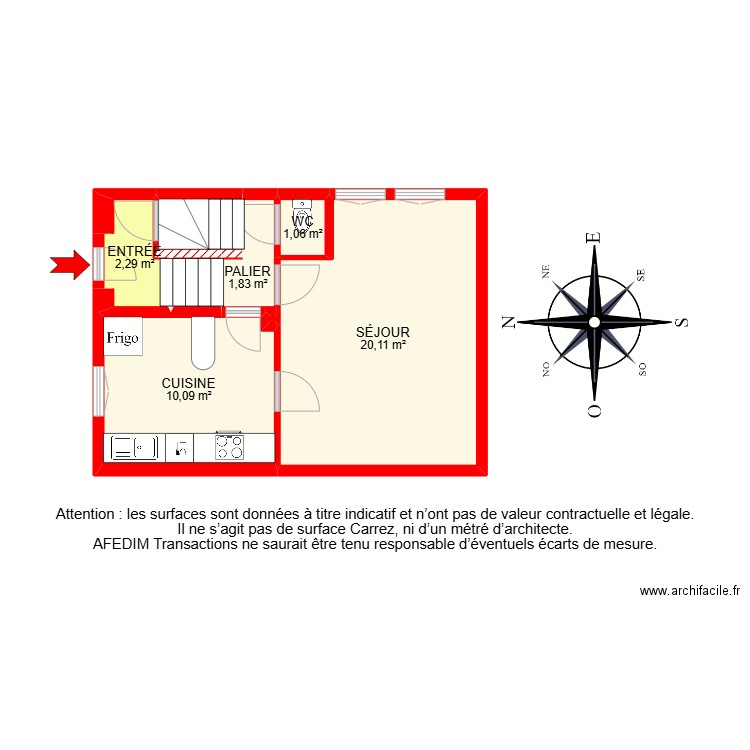 BI23816-. Plan de 20 pièces et 136 m2