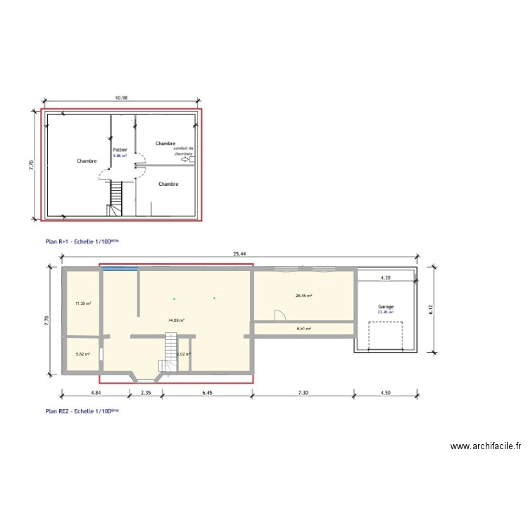 TEST. Plan de 6 pièces et 127 m2