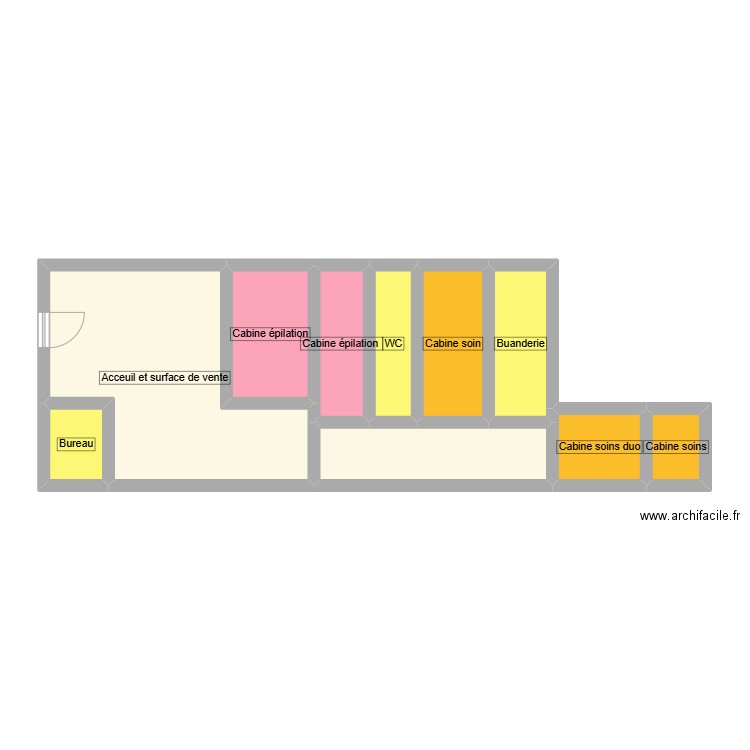 Cybele. Plan de 10 pièces et 51 m2