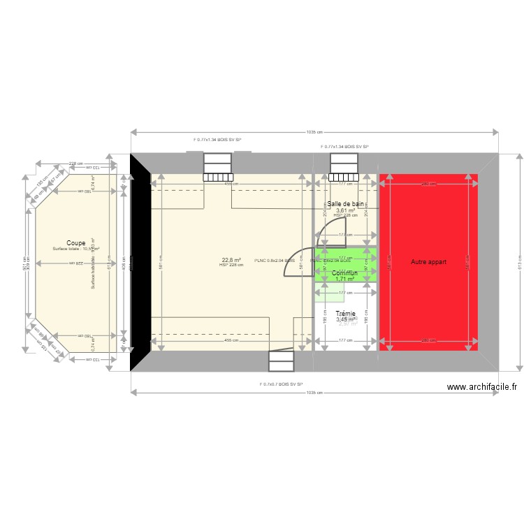 ML24002356. Plan de 18 pièces et 192 m2