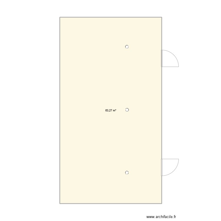 Espace Accueil TGR. Plan de 1 pièce et 63 m2