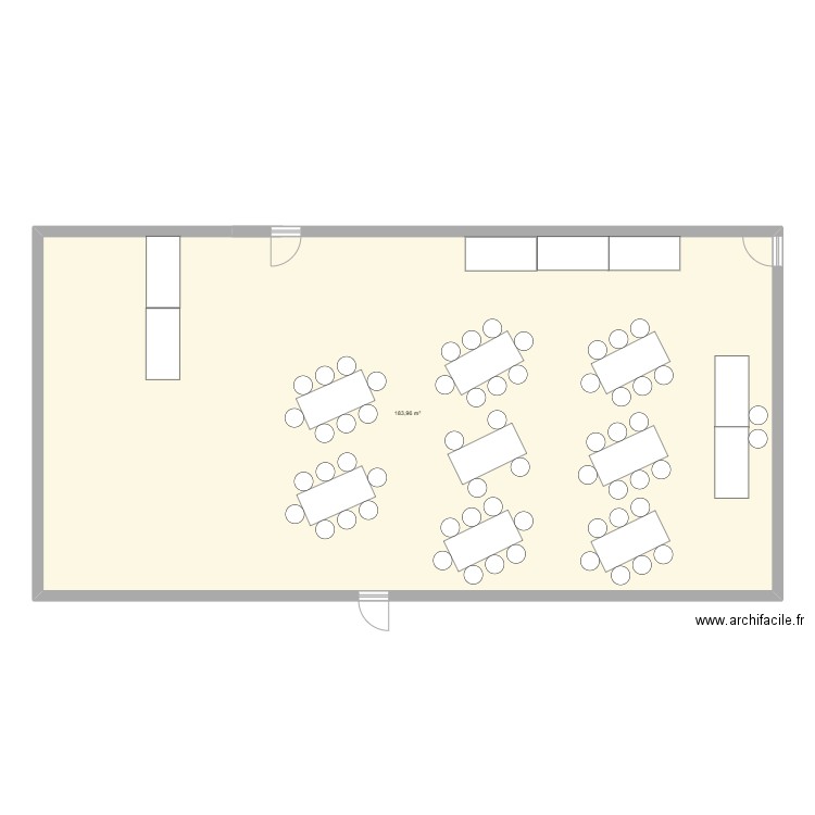 Plan 2. Plan de 1 pièce et 184 m2