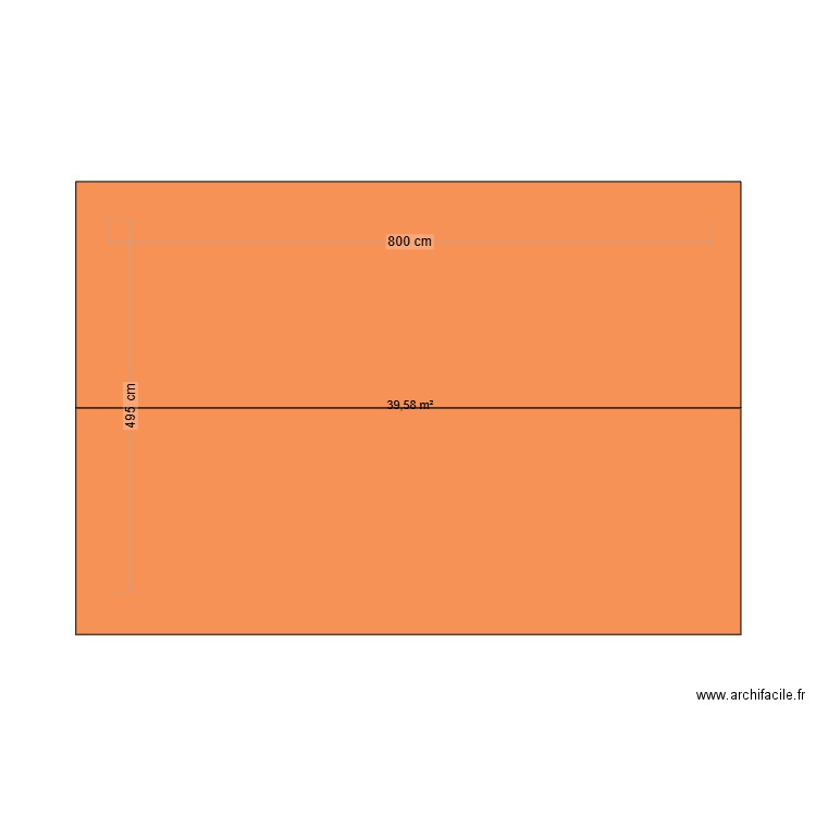 lopez. Plan de 1 pièce et 40 m2