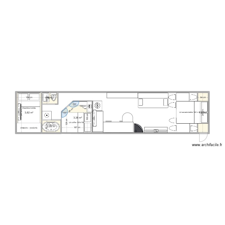 Bus n]1. Plan de 5 pièces et 10 m2