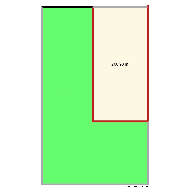 HANGAR. Plan de 2 pièces et 621 m2