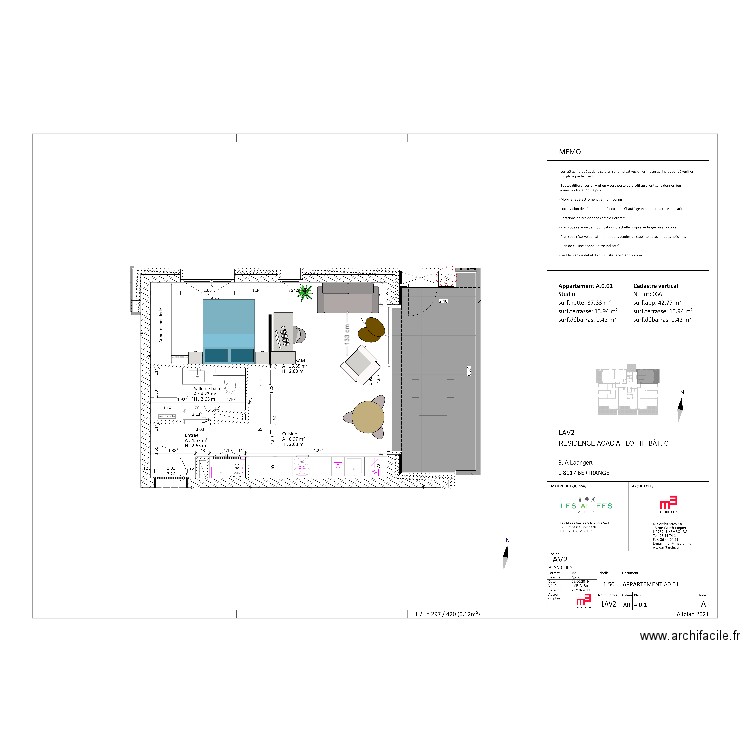 Studio Concorde Luxembourg v4. Plan de 0 pièce et 0 m2