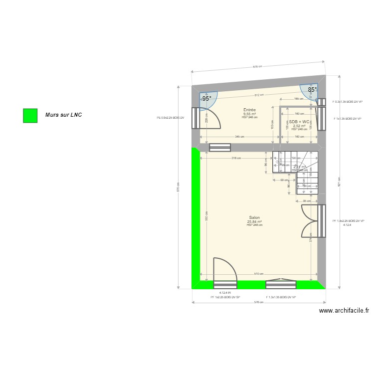 ML24012846 . Plan de 19 pièces et 173 m2