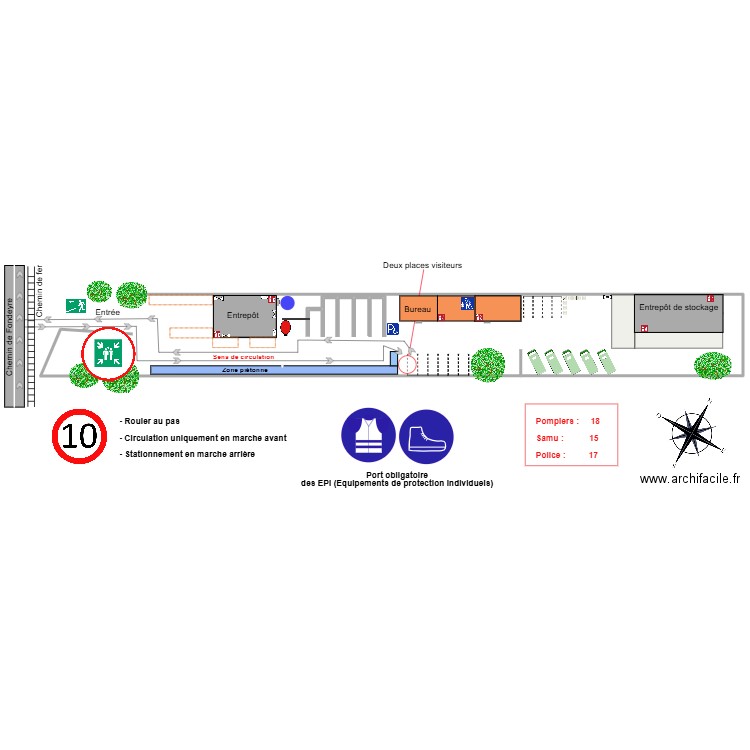 Plan Fondeyre visite. Plan de 0 pièce et 0 m2