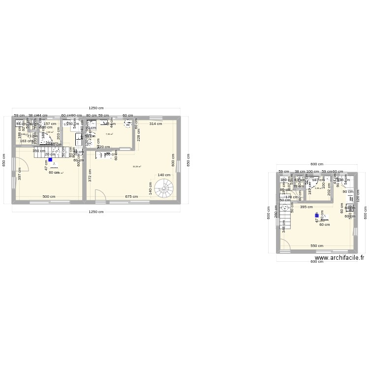 Ossature bois. Plan de 24 pièces et 286 m2