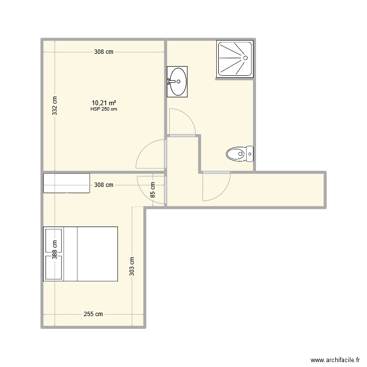 APF 13/11:2024. Plan de 4 pièces et 31 m2