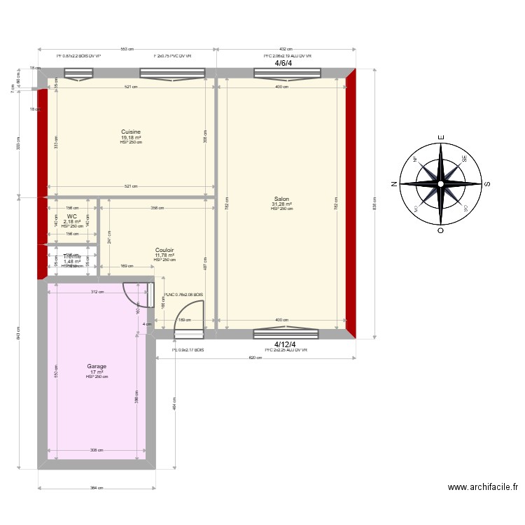  ML25003332  ALARY. Plan de 14 pièces et 153 m2