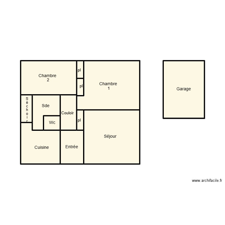 QUIMPER POUDOULEC. Plan de 10 pièces et 33 m2