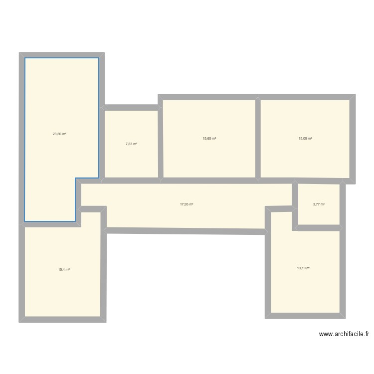 3roubia plan 1er etage Modele3 smailb. Plan de 8 pièces et 113 m2