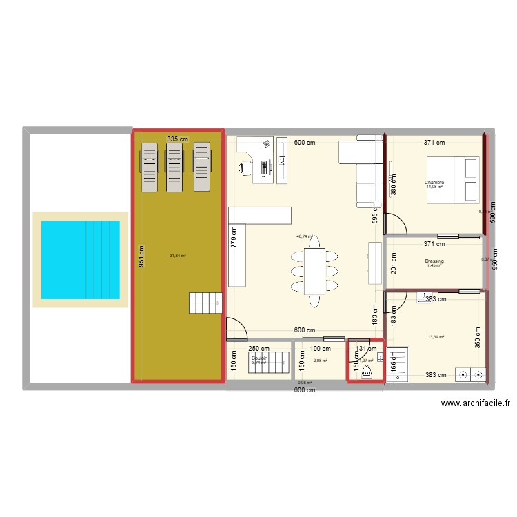 grange2. Plan de 11 pièces et 123 m2