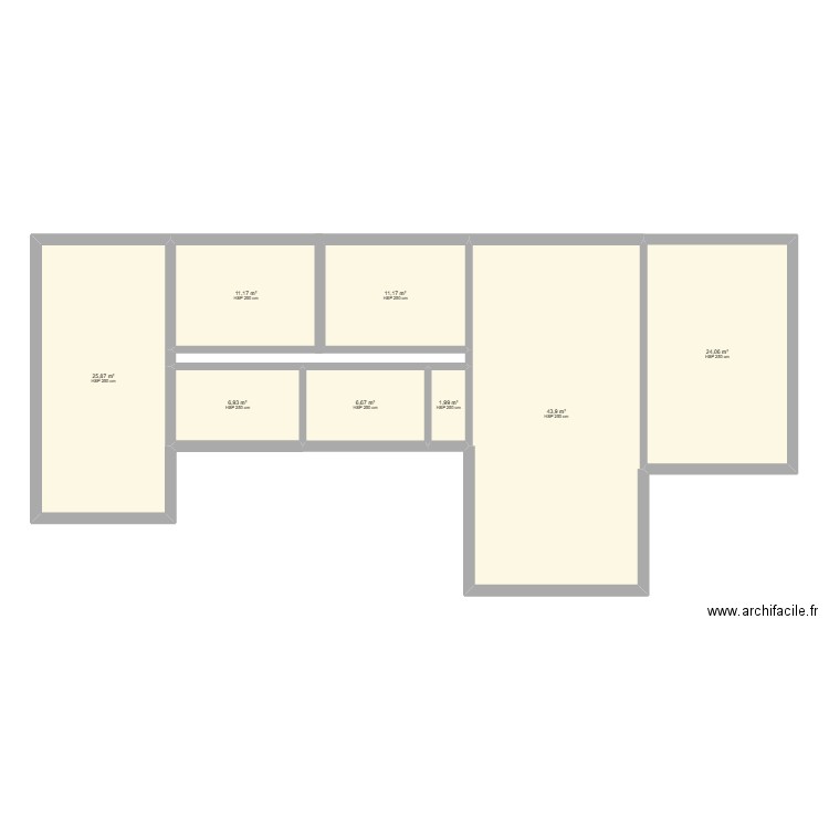 maison saubrigues. Plan de 8 pièces et 132 m2