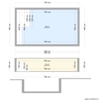 Piscine plan en coupe 1