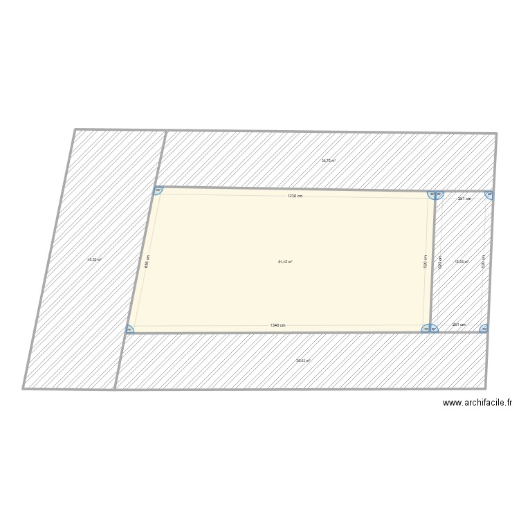 Parcelle 5. Plan de 5 pièces et 219 m2