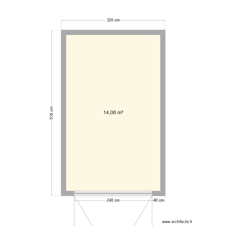 Garage jemeppe 2. Plan de 1 pièce et 14 m2