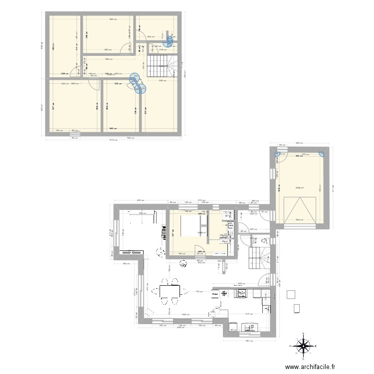 TOUL-2. Plan de 4 pièces et 117 m2