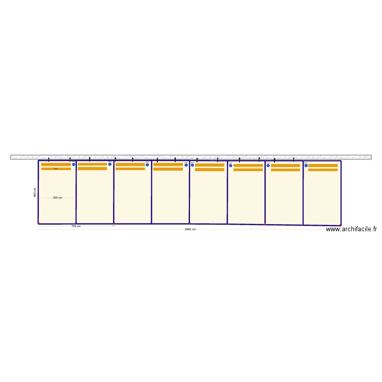 Coleman porto. Plan de 8 pièces et 169 m2