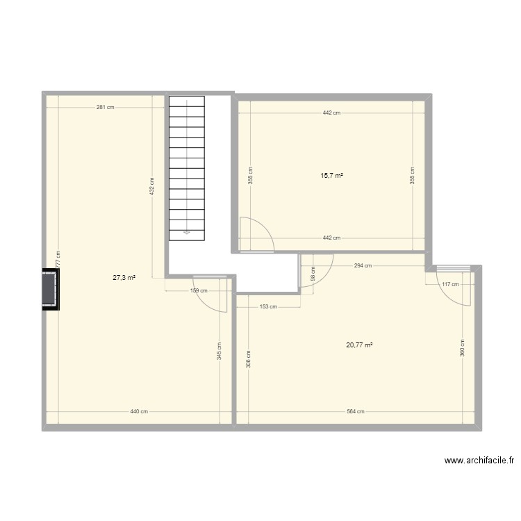 Plan Maison Mureaux v20240925. Plan de 3 pièces et 64 m2