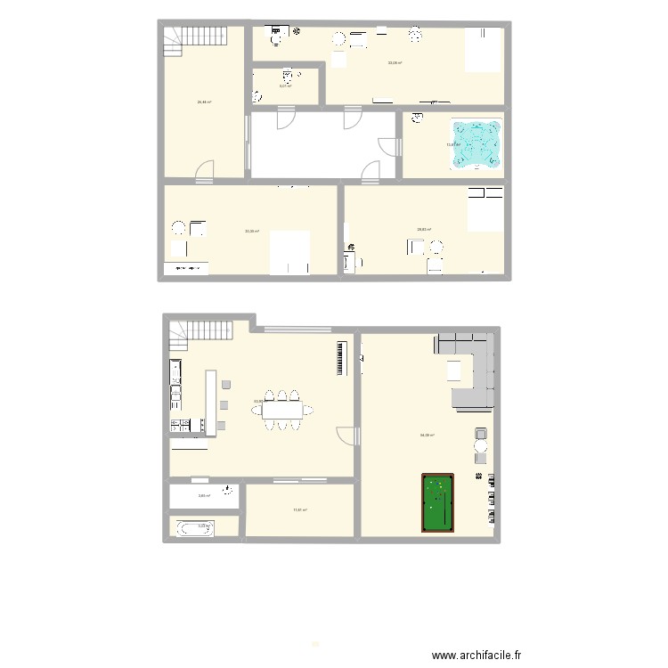 maison tokina1. Plan de 11 pièces et 262 m2