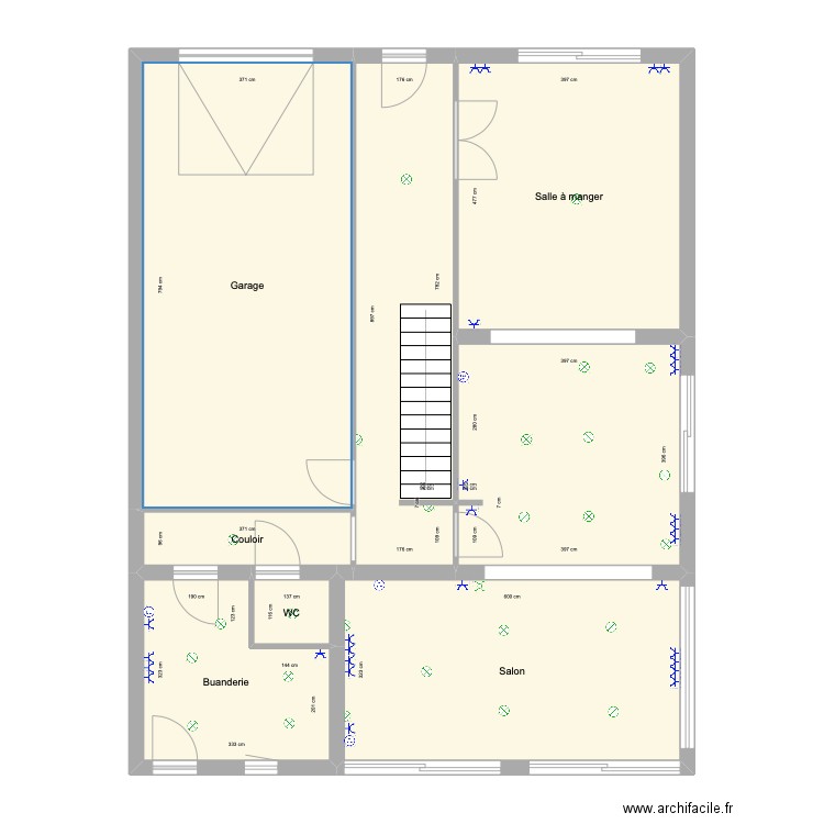 PY MERIGNAC. Plan de 19 pièces et 211 m2