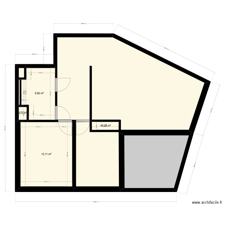 Vendome &. Plan de 6 pièces et 30 m2