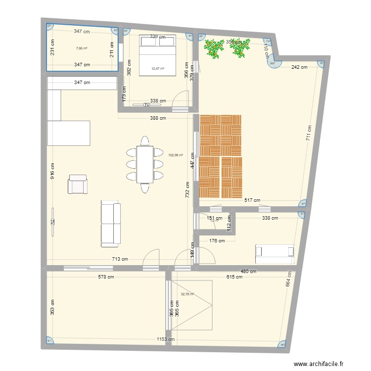 PLAN 2 OUDON. Plan de 5 pièces et 177 m2