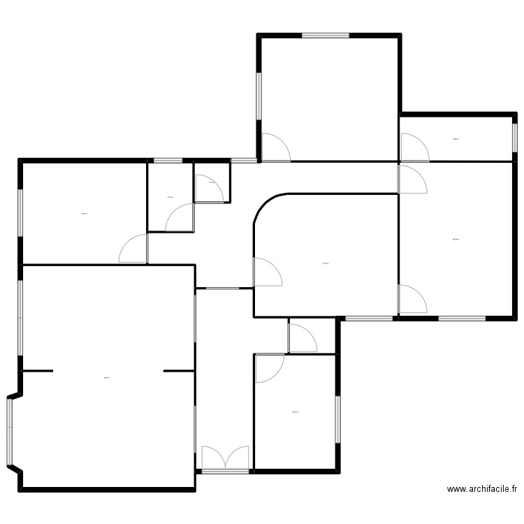 Chevot. Plan de 8 pièces et 1238 m2