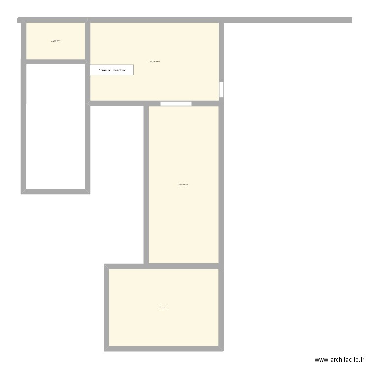 Maison 1. Plan de 4 pièces et 105 m2