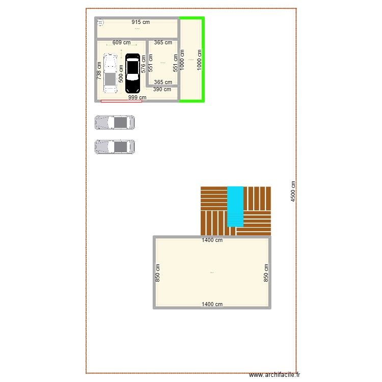 START. Plan de 5 pièces et 242 m2