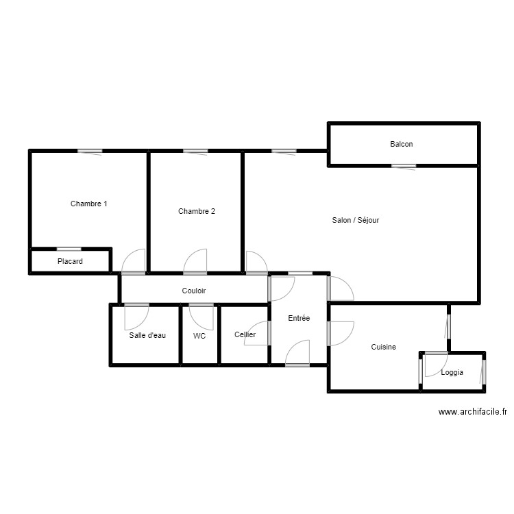 DECOSTER. Plan de 12 pièces et 100 m2