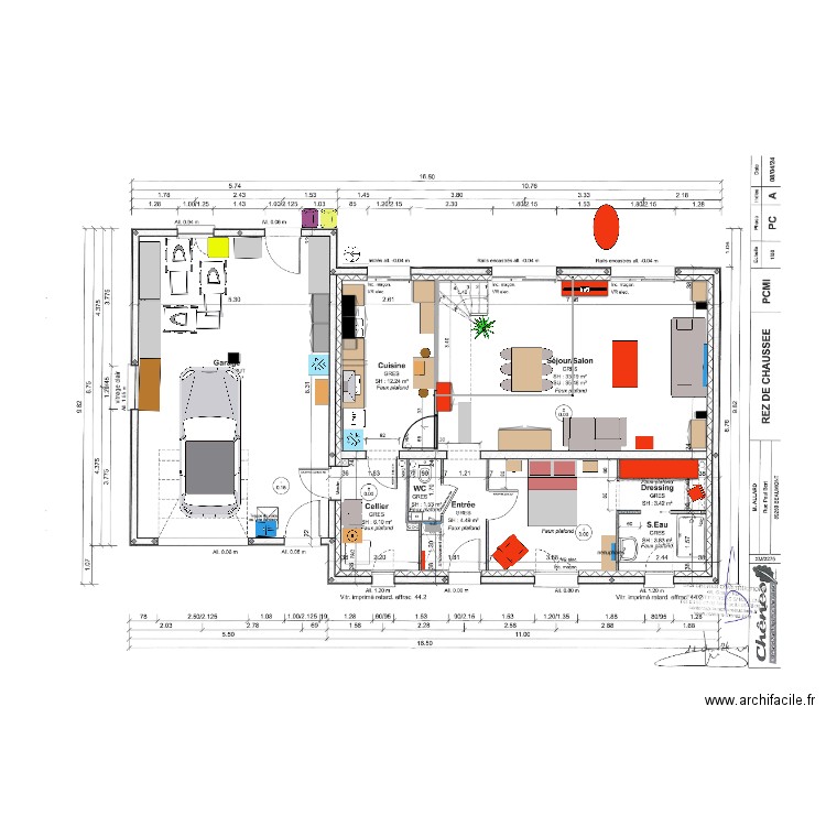 plan chenes RDC. Plan de 0 pièce et 0 m2