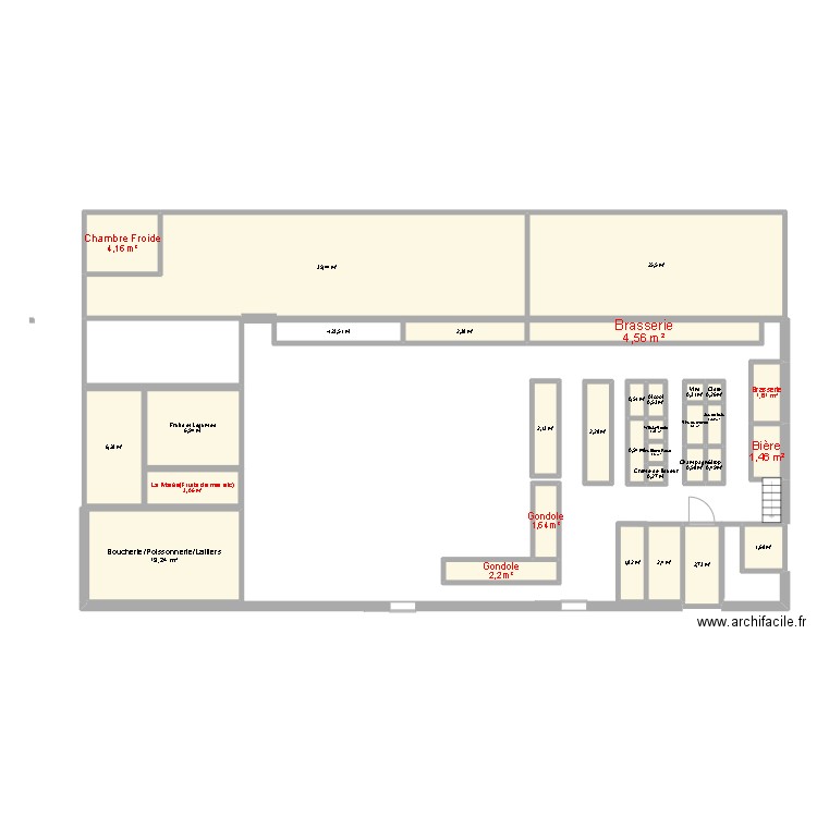 Sarl 2P. Plan de 32 pièces et 134 m2