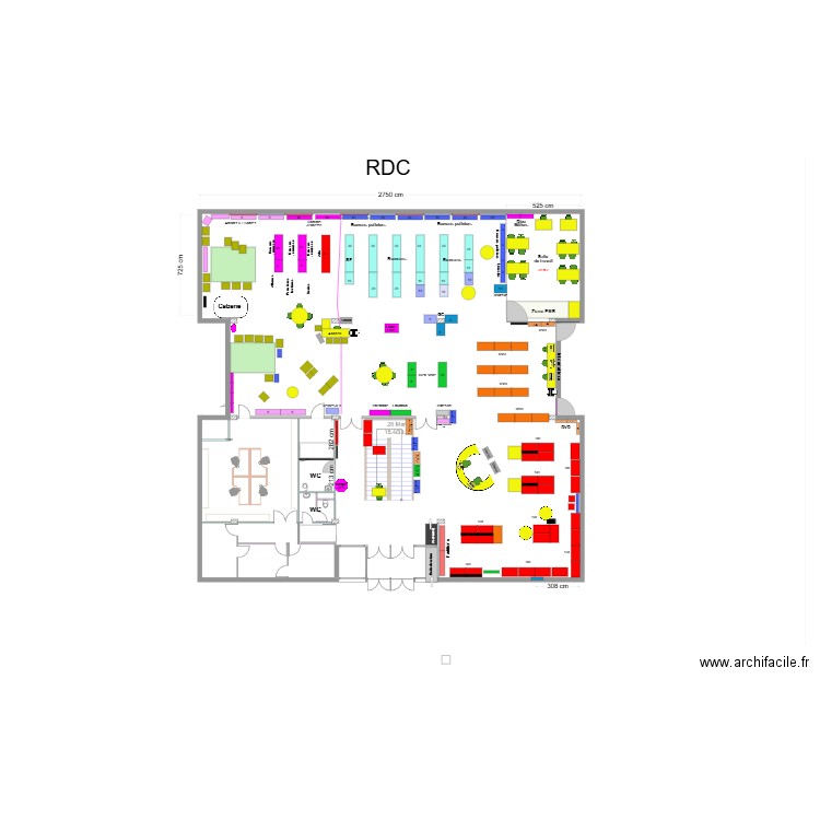 RDC 2025 OPEN+. Plan de 0 pièce et 0 m2