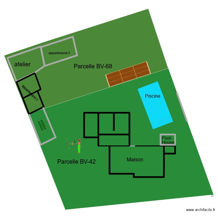 acqueducM2. Plan de 10 pièces et 280 m2