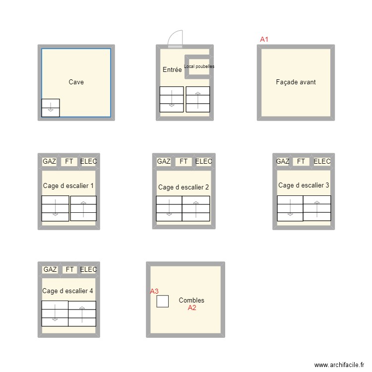 2409 COPRO 3 MAGINOT. Plan de 21 pièces et 24 m2