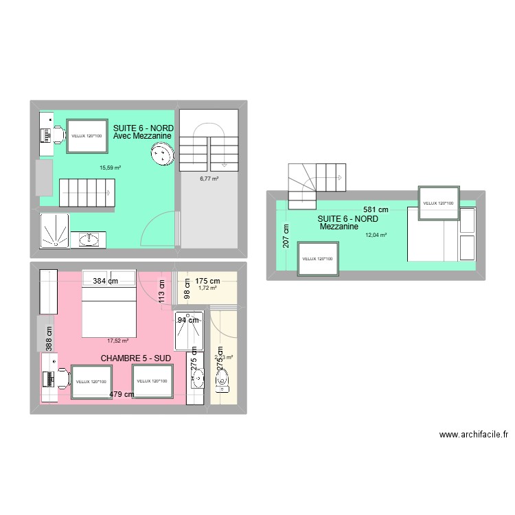 Stobbaert 22 Etg 3. Plan de 6 pièces et 56 m2