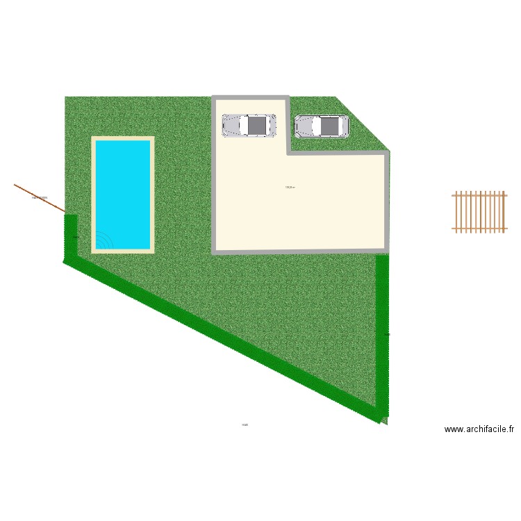 Belette 2. Plan de 1 pièce et 109 m2