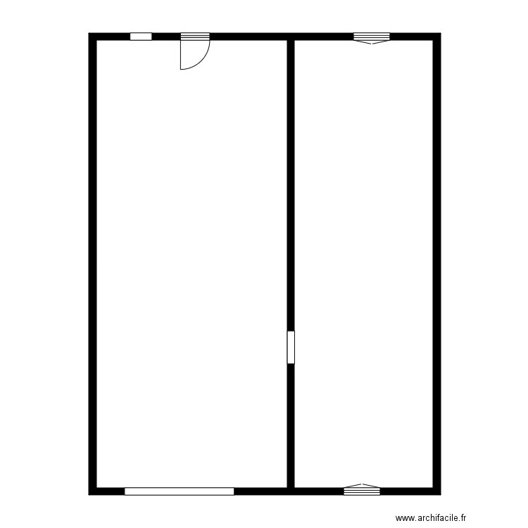 galopin. Plan de 5 pièces et 172 m2