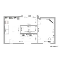Plan 2D-Projet aménagement Pièce Hangar 0