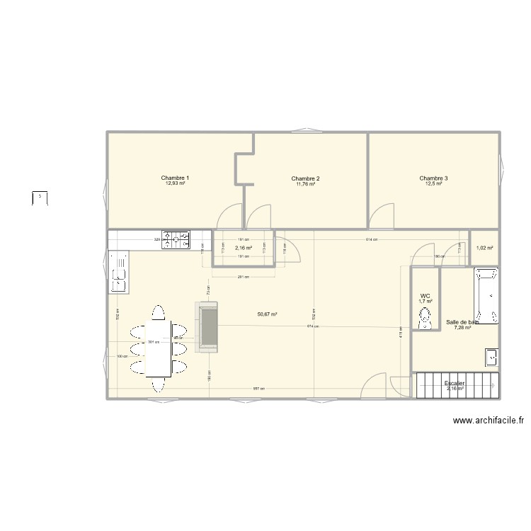 Maison Max v2. Plan de 9 pièces et 102 m2