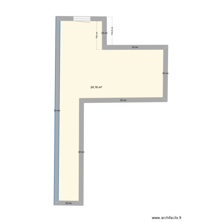 CUISINE Vial LANFRANCO-3. Plan de 1 pièce et 24 m2