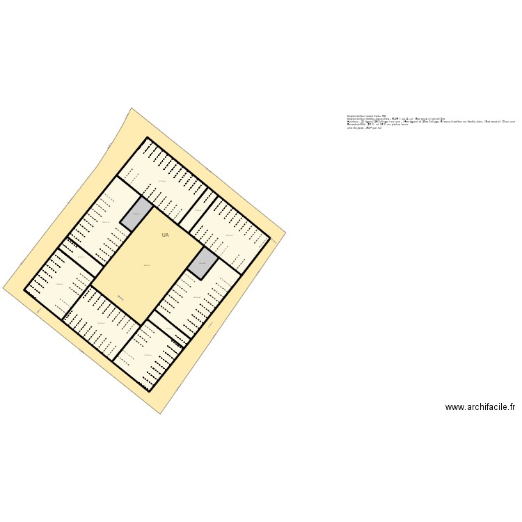 GTOI CHATOIRE. Plan de 23 pièces et 8073 m2